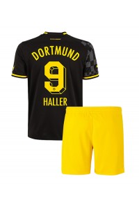 Borussia Dortmund Sebastien Haller #9 Babytruitje Uit tenue Kind 2022-23 Korte Mouw (+ Korte broeken)
